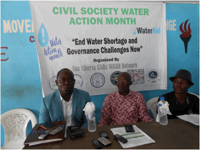 WaterAid Team Leader for Liberia and Sierra Leone, Chuchu Selma (L)