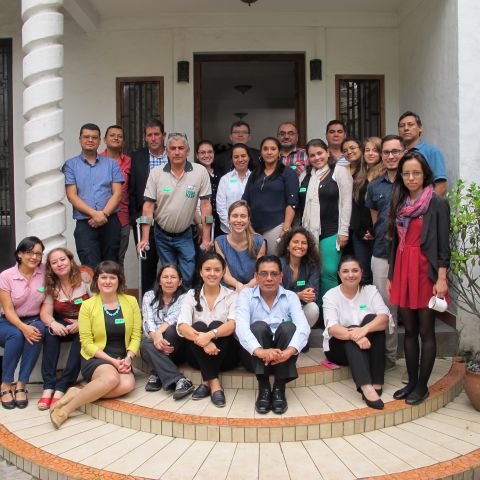Group photo of civil society representatives from Latin America